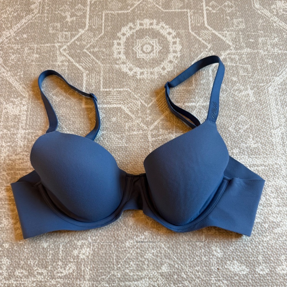 Aerie Smoothez Full Coverage Bra Women‎ 34A Blue Underwire Seamless